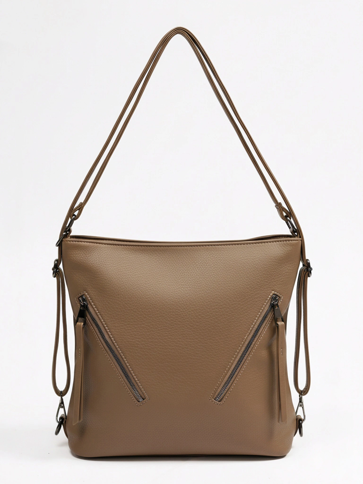 Сумка-шоппер  с регулируемыми ручками и декоративными пуллерами в ассортименте